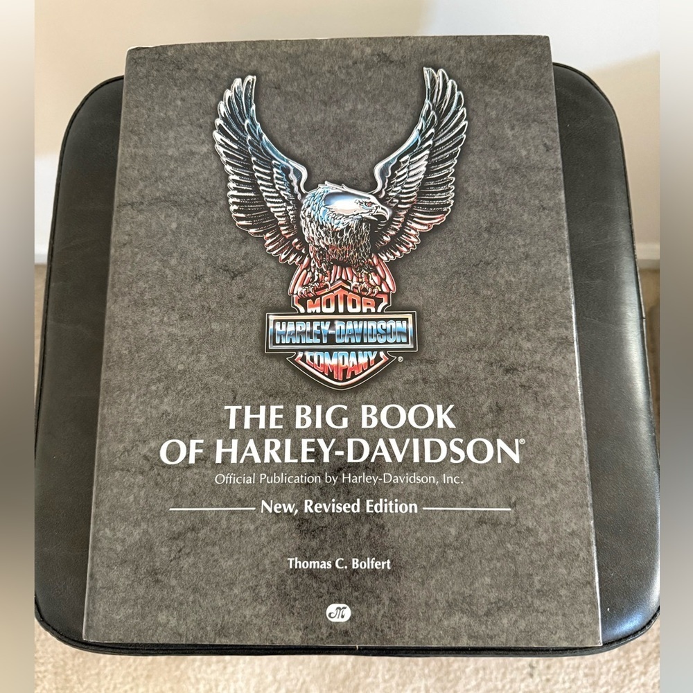 Harley-Davidson Gray Book with Eagle Emblem Hard Back Revised Edition